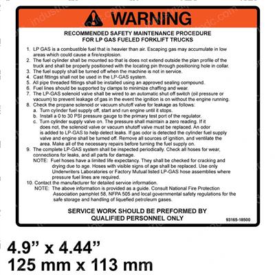 Picture of Decal - Warning