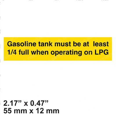 Picture of Decal - Fuel Min.
