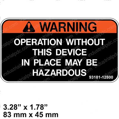 Picture of Decal - Warning