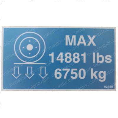 Picture of Decal - Wheel Load Spec