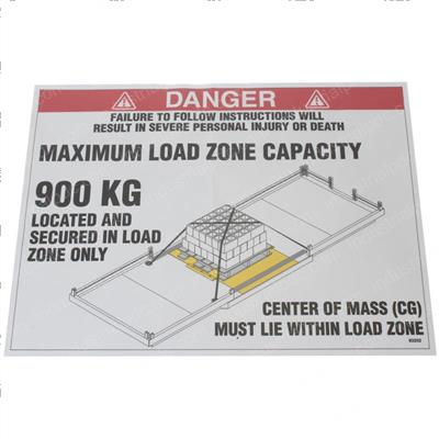 Picture of Decal - Warning Load Zone Ce
