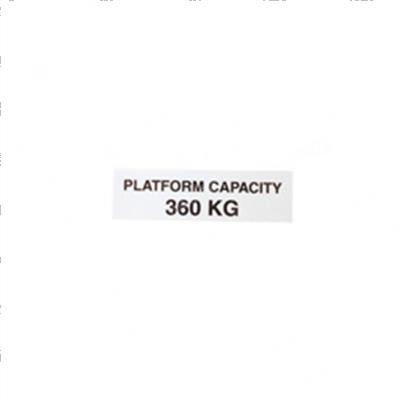 Picture of Decal - Platform Cap 360 Kg