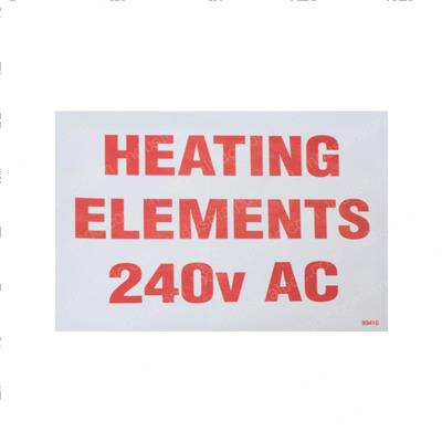 Picture of Decal - Heating Elements 240v