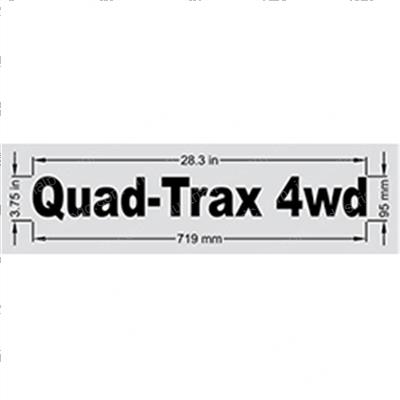 Picture of Decal - Quad-Trax Black