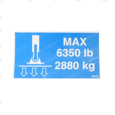 Picture of Decal - Ce Outrigger Load Rt92