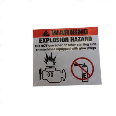 Picture of Decal - - Explosion Hazard Ethe