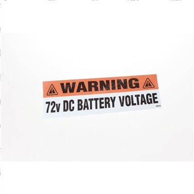 Picture of Decal - Warning 72v Dc