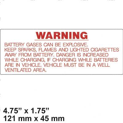 Picture of Decal Battery Warning