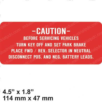 Picture of Decal - Battery Disconnect