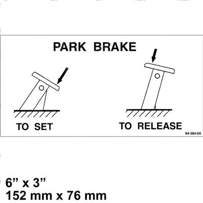 Picture of Decal - Park Brake