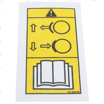 Picture of Motor Brake Bypass, Decal