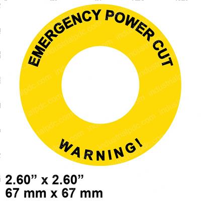Picture of Decal - Emergency Power Cut