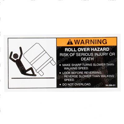 Picture of Decal - Warning-Roll Over