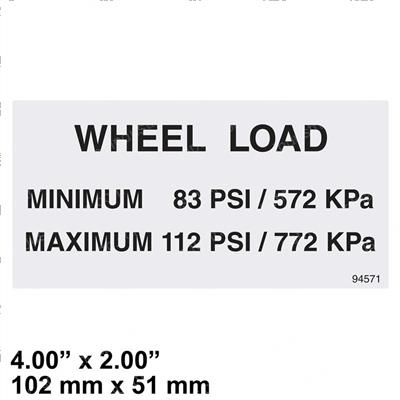 Picture of Decal - Floor Loading