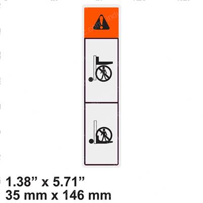 Picture of Decal - Warning, Fork