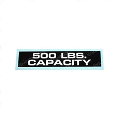 Picture of Decal - 500lbs Capacity