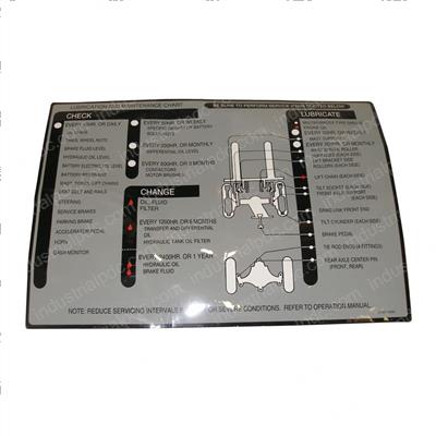 Picture of Decal - Lubricate Chart