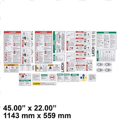 Picture of Decal Kit Safety/Inst Wrd Gs68
