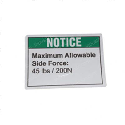 Picture of Decal Notice Side Force Ansi