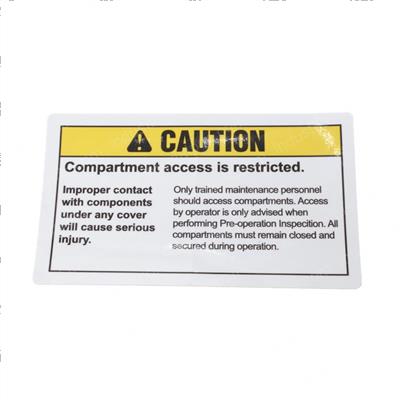 Picture of Decal - Caution Compart.access