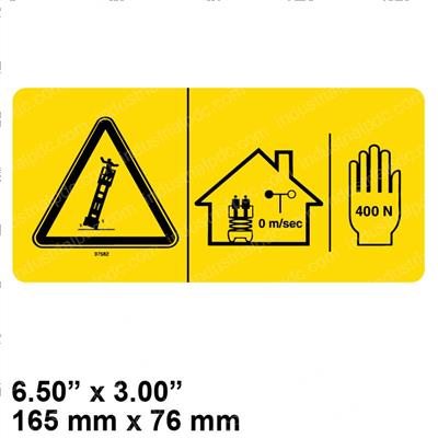 Picture of Decal - Danger Sideforce 400n I