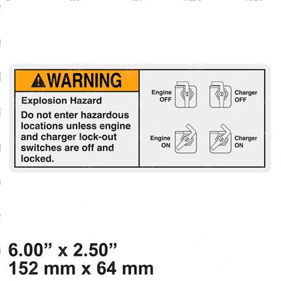 Picture of Decal - Warn Expls. Hazard