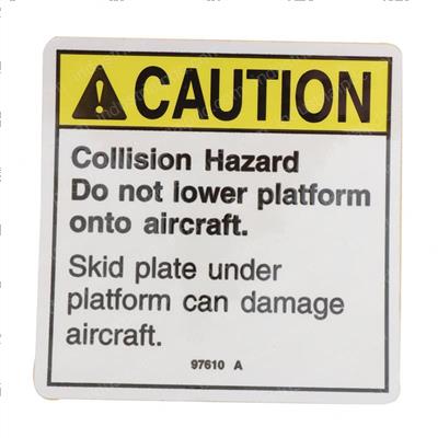 Picture of Decal Caution Collision Hazard