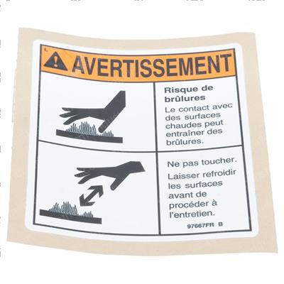 Picture of Decal-Warn-Burn Hazard