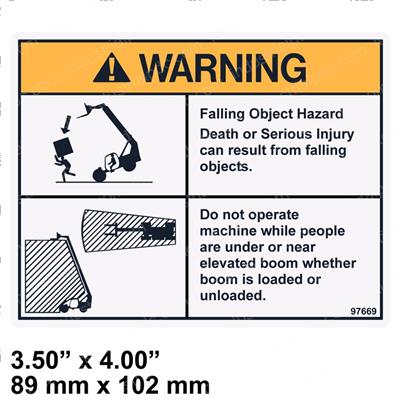 Picture of Decal Warn Falling Object Haz