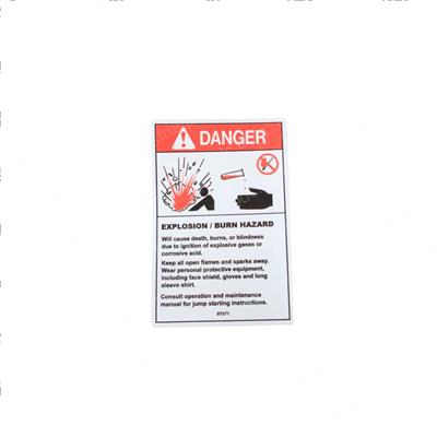 Picture of Decal Danger Explsion/Burn Haz