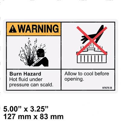 Picture of Decal - Burn Hazard