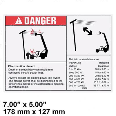 Picture of Decal Danger Electrical Hazard