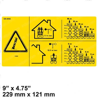 Picture of Decal - Danger Maxcap Ce Gs2032