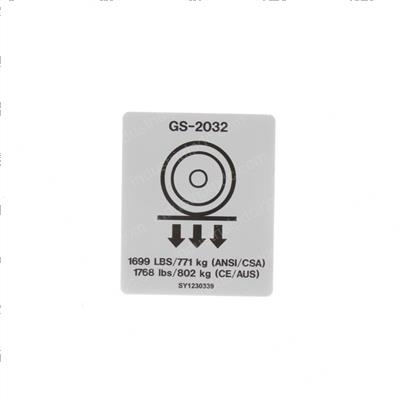 Picture of Decal - Wheel Load