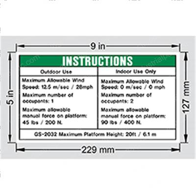 Picture of Decal - Max Wind Speed