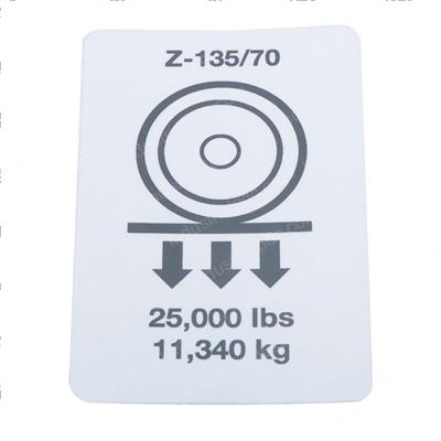Picture of Decal Label Wheel Load Z135