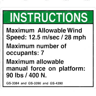 Picture of Decal Notice Man Force Austral