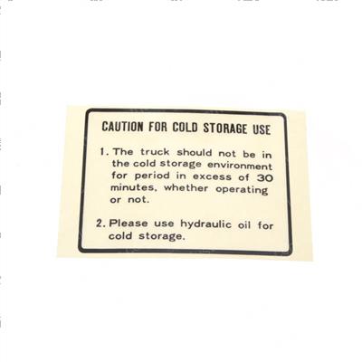 Picture of Decal - Caution Freezer