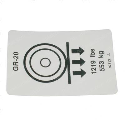 Picture of Decal - Wheel Load Gr20