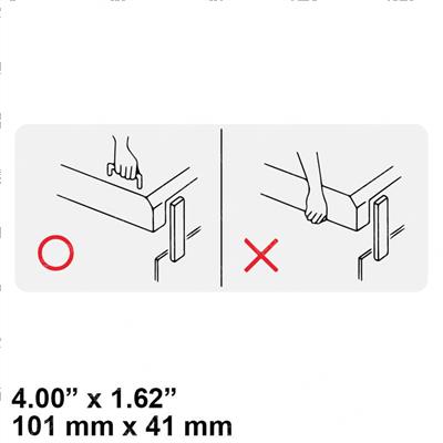 Picture of Decal - Caution Top Grip
