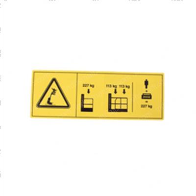 Picture of Decal-Danger Max Cap-227 Kg