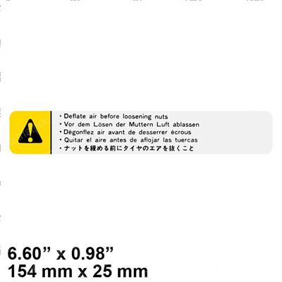 Picture of Lbl Caution Div Rim