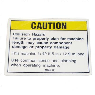 Picture of Decal Caution Collision Haz
