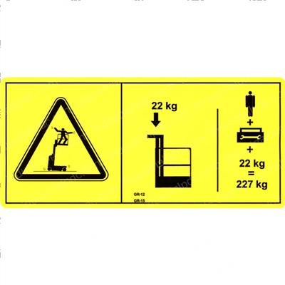 Picture of Decal-Danger Max Cap-Tray Sym