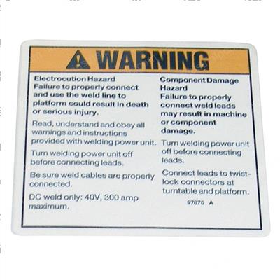 Picture of Decal - Warning