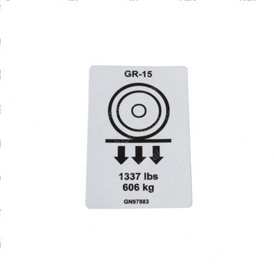 Picture of Decal - Wheel Load Gr15