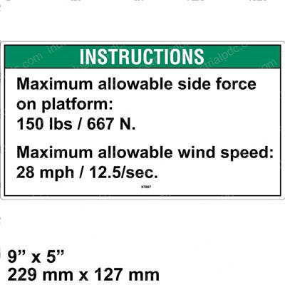 Picture of Decal - Instr Max Side Frc Ansi