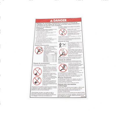 Picture of Decal Danger Gen Safety Rules