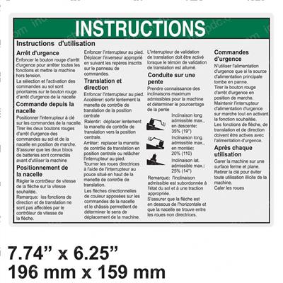 Picture of Decal Notice Oper Inst Plat Dc