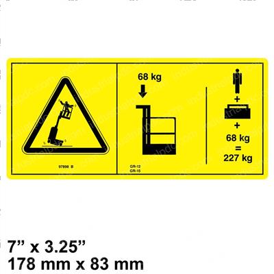 Picture of Decal-Danger Max Cap-Parcel Sy